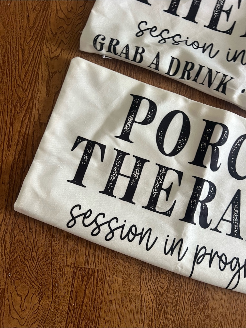 Amazon Porch Therapy Accent Pillow Covers in White and Black set of two - Picture 3 of 6
